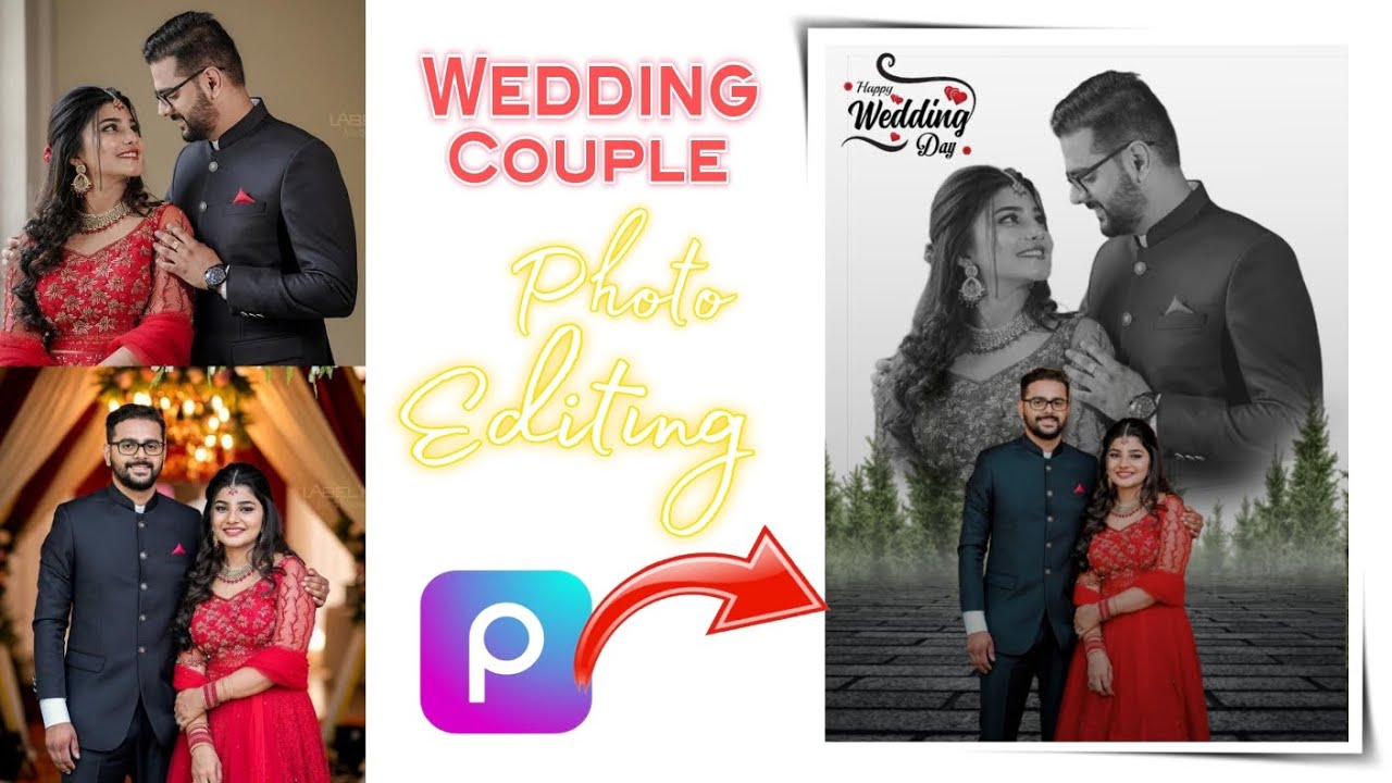 👉 New wedding couple 😍 Photo Editing PicsArt|| couple Photo Editing || wedding couple Editing