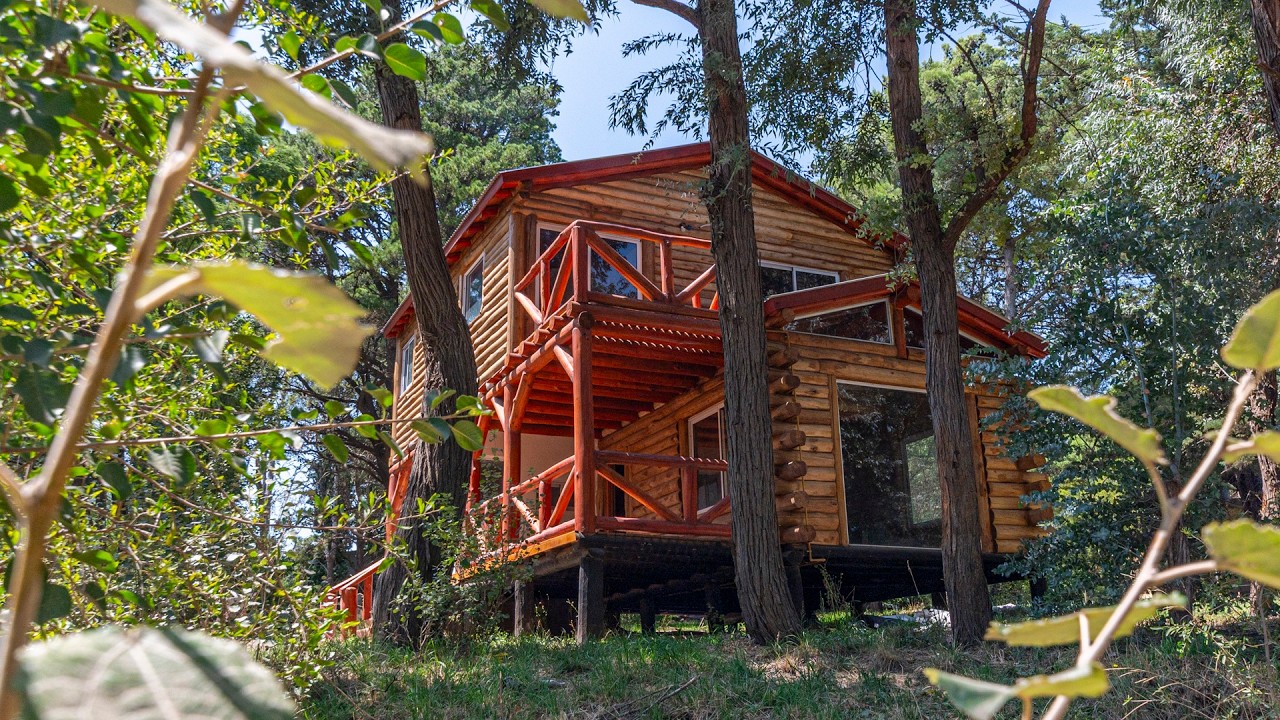 Cabaña de tronco a estrenar