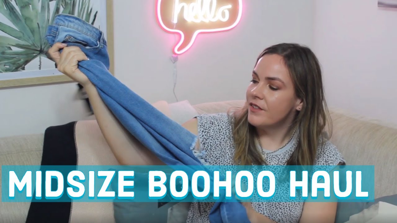 Boohoo Wardrobe Staples Try On | Midsize Clothing Haul Size 14