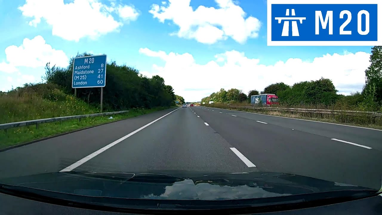 M20 Motorway - J11 (Stanford) to J10a (Ashford Southeast)