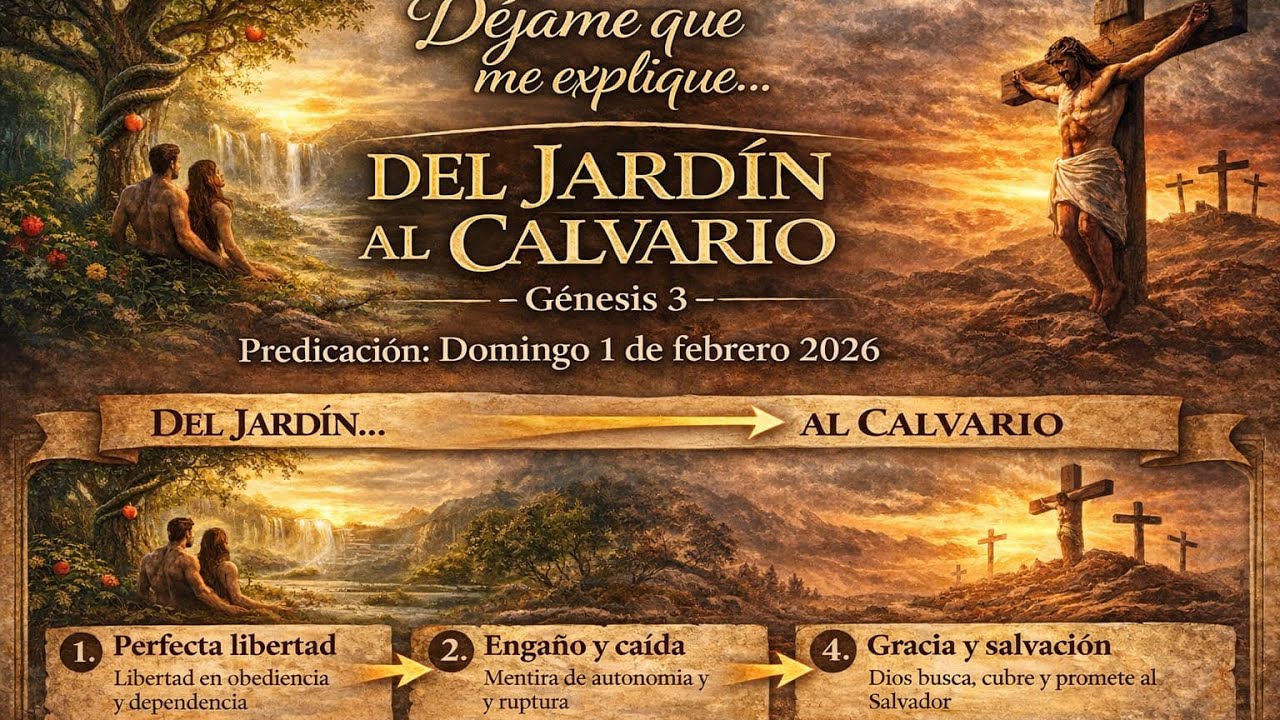 Del Jardín al Calvario | Génesis capítulo 3 | Predicación: 1 febrero 2026