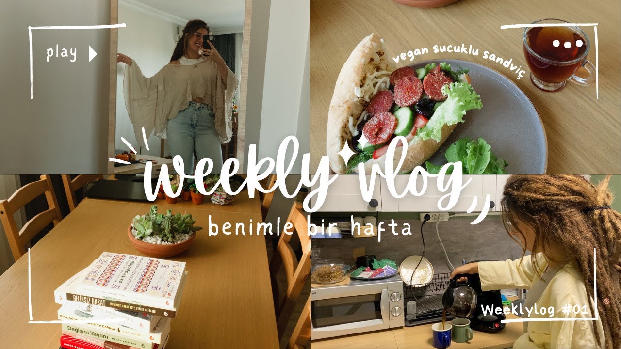 Benimle bir hafta | vegan yemekler, atıksız kapsül kahve, kitap fuarı, bullet journal