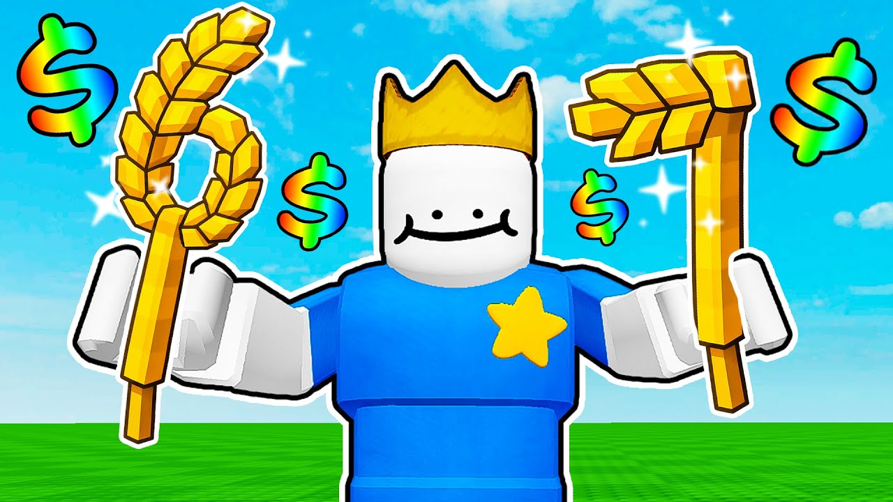 selling WHEAT to make BILLIONS in Roblox wheat tycoon...