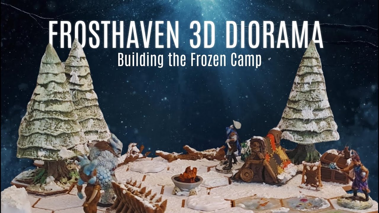 Frosthaven - Gloomhaven 3D Diorama | Snow Effects, Painting & Epic Final Scene ❄️ #lotusthalia