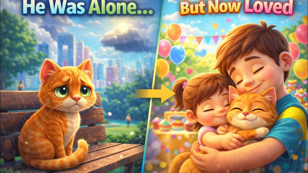 A stray cat's journey to Home| cat kids cartoon story 