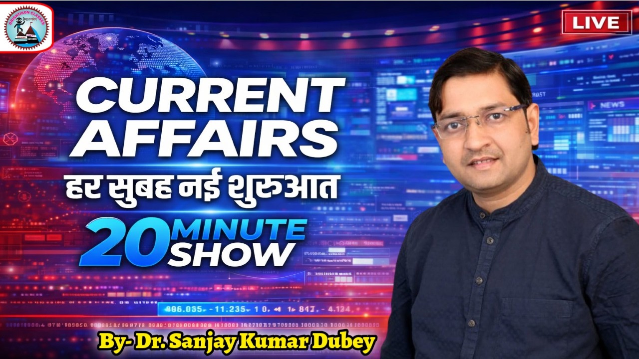 Today’s Current Affairs 2026 | आज का करेंट अफेयर्स हिंदी में | Daily Current Affairs MCQs for Exams