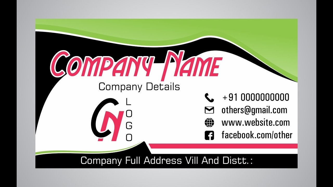 How To Make Professional Business Card (Visiting Card) in CorelDRAW | CorelDRAW Graphics Tutorial