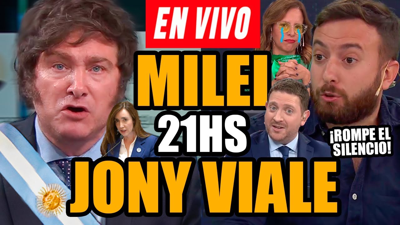 MILEI IMPARABLE Y JONY VIALE CON AGUSTÍN LAJE 🔴 EN VIVO 🔴 La verdad de VILLARRUEL