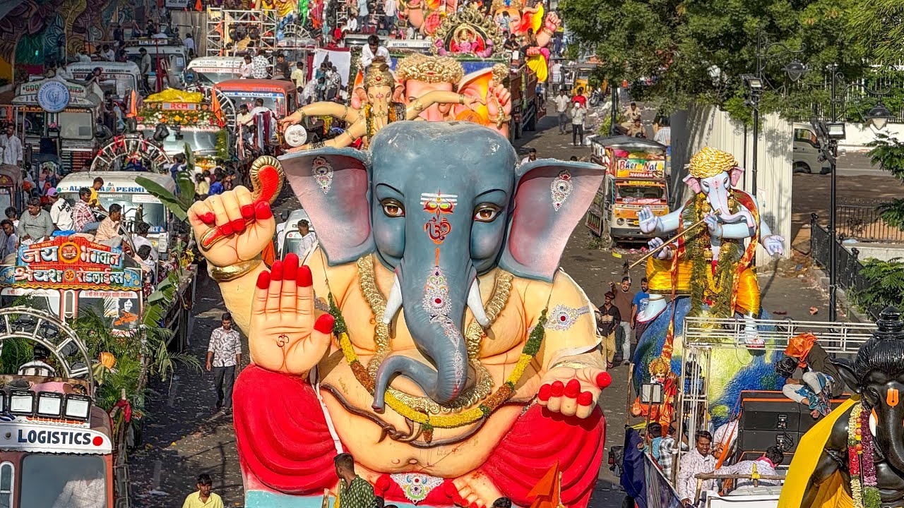 Ganesh shobhayatra 2025 | Ganesh Visarjan 2025 Ganesh Nimajjanam in Thandur | Hyderabad activities 