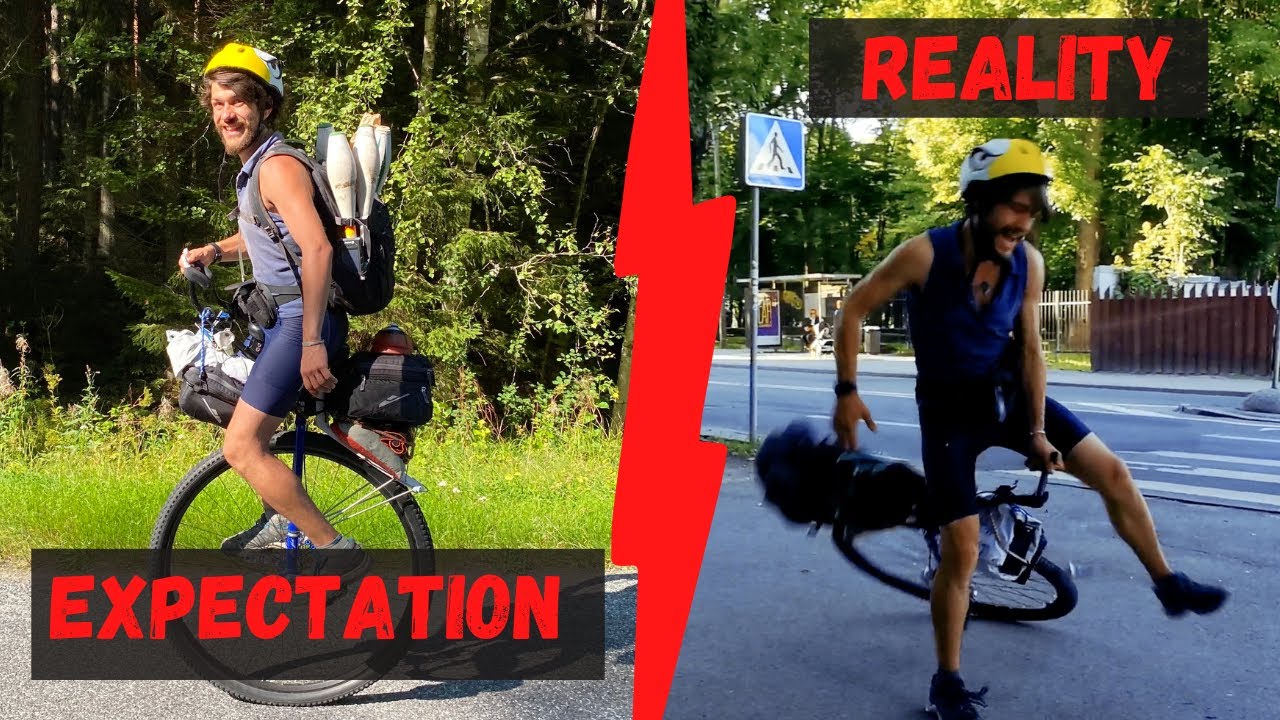 Starting my UNICYCLE TOUR without preparation after watching Ed PRATT