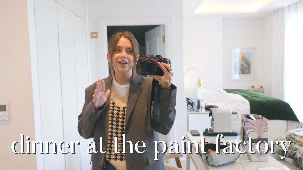 vlogtober 1: come have dinner in a paint factory with me (new farrow + ball colours)!