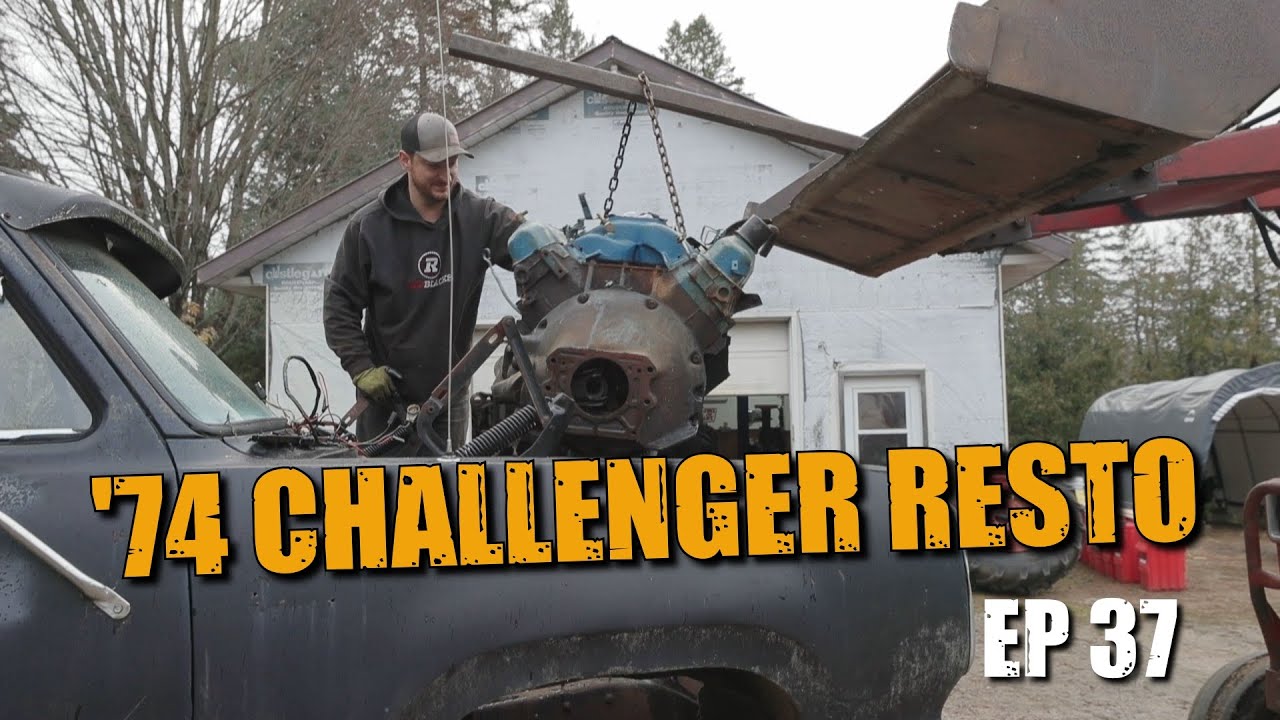 Реставрация Dodge Challenger 74 года №37 — НАЙДЕН 440!