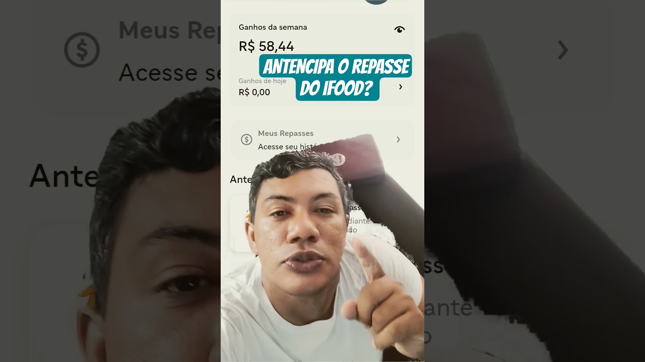 antecipar o saldo?#Ifood#Repassa#Nos🤑🤑🤑