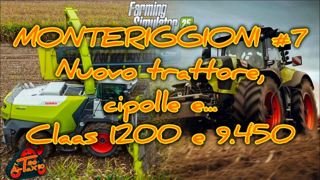 MONTERIGGIONI #7 Nuovo trattore, cipolle e... Claas 1200 e 9.450