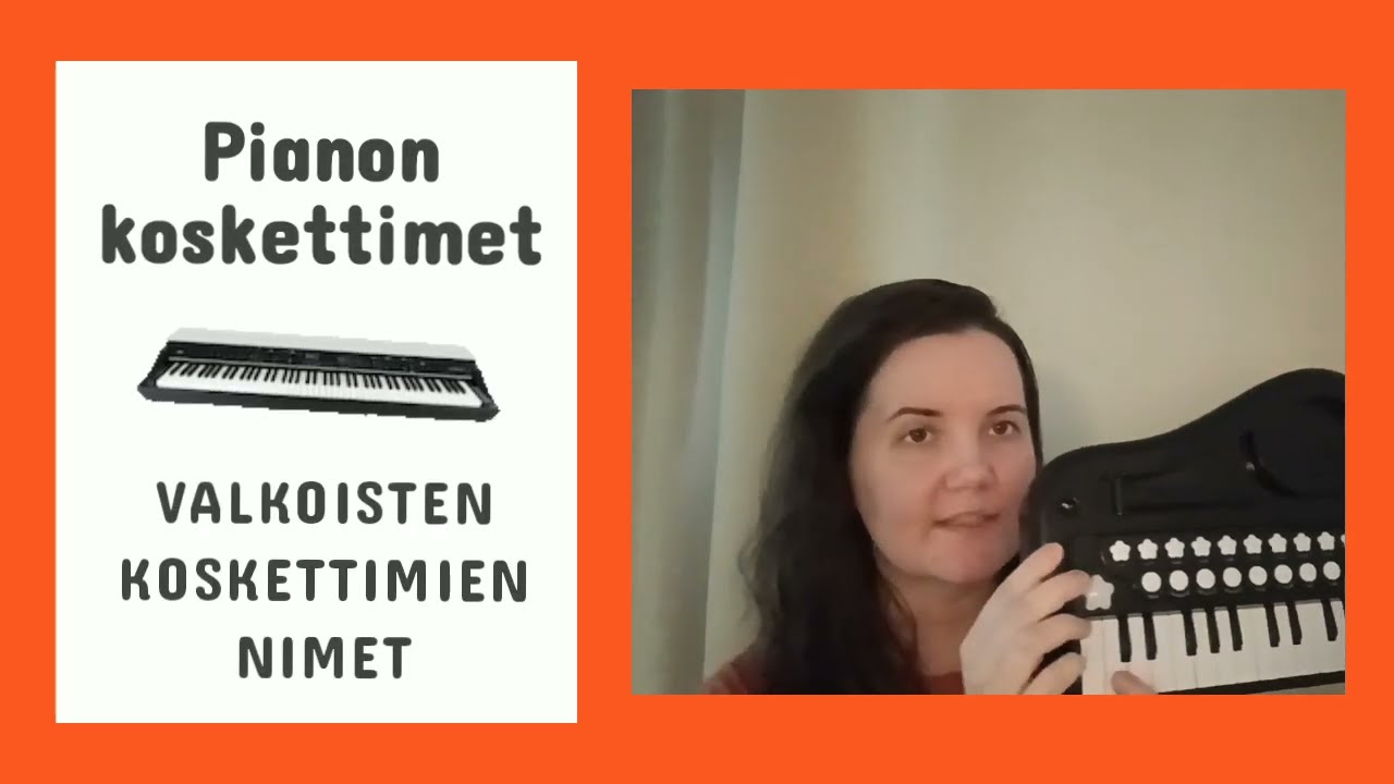 Pianon koskettimet: Valkoisten koskettimien nimet 🎹🎶🔤