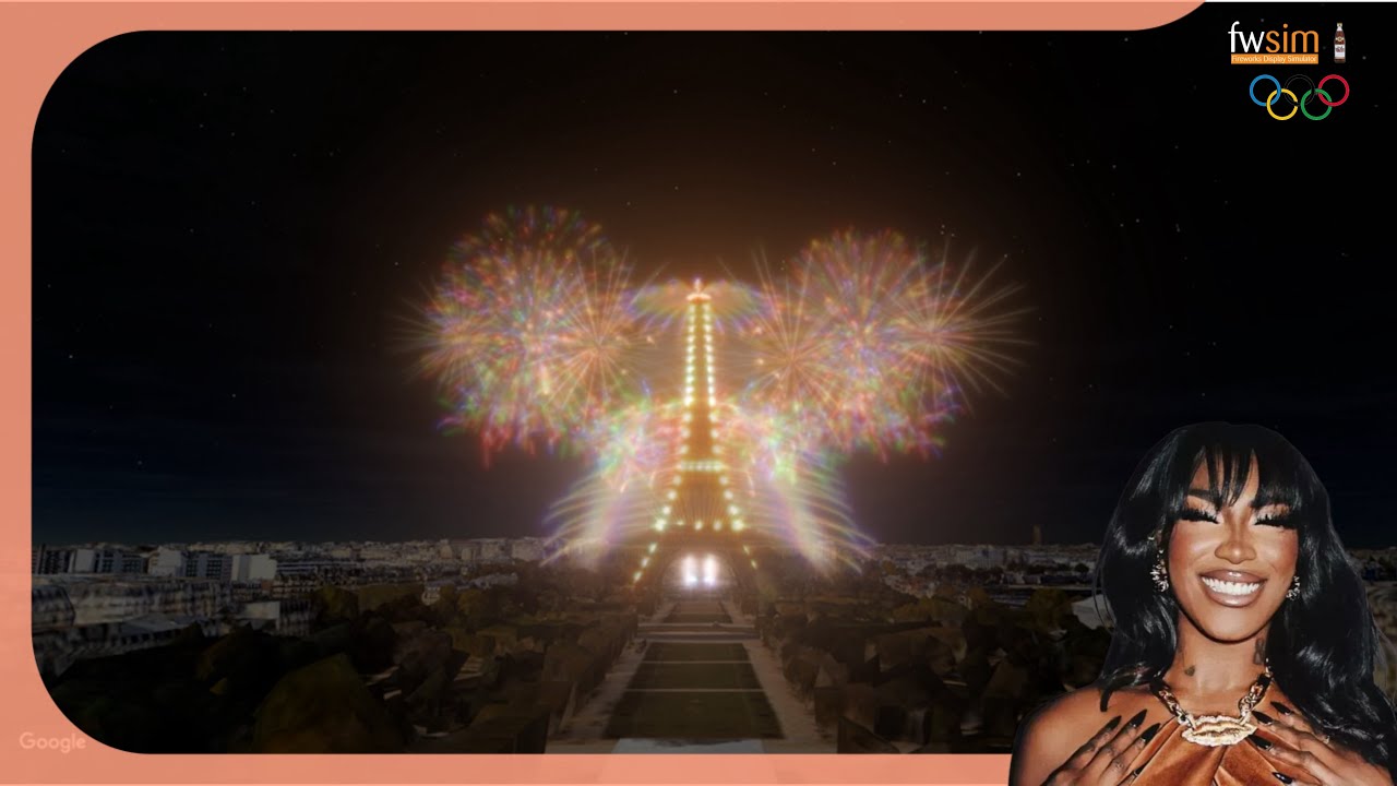 FWsim | Aya Nakamura Opening OLYMPICS PARIS PERFOMANCE fireworks show 2024
