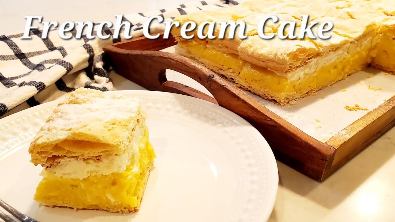 French Cream Cake | Kremes | a Favorite Hungarian Dessert