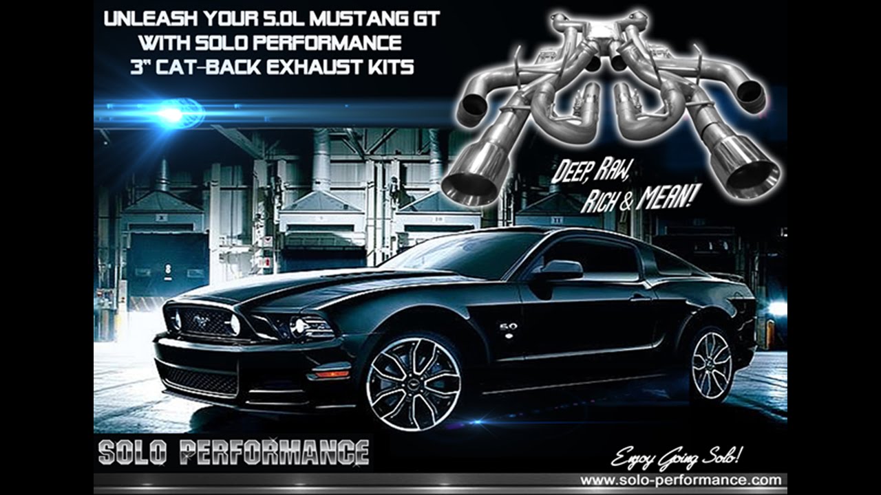 SOLOs 5.0L MUSTANG GT CAT-BACK EXHAUST KITS. FEATURED ON SPEED TV