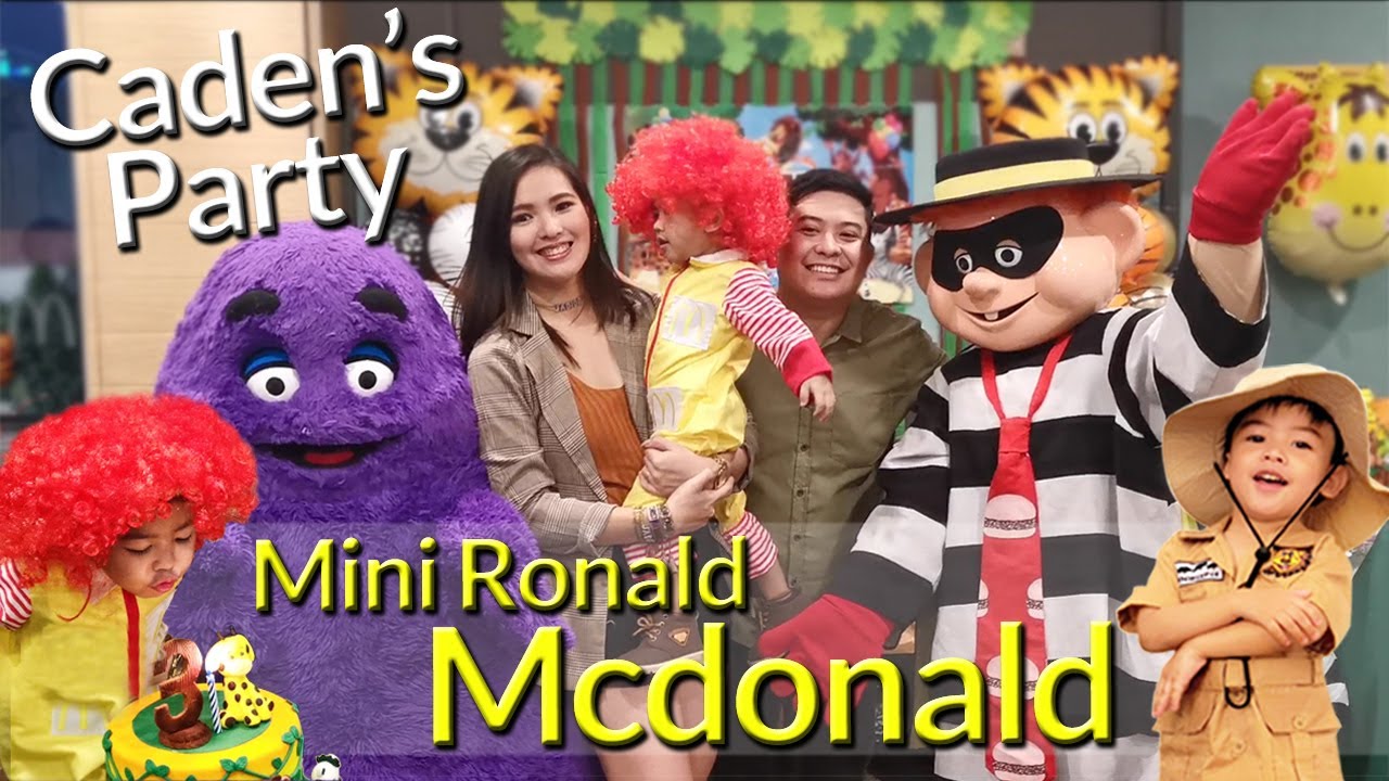 CADEN'S 3RD BIRTHDAY ( MCDONALD’S PARTY ) SAFARI THEME | Mini Ronald Costume | Cheryl Chen Pepito