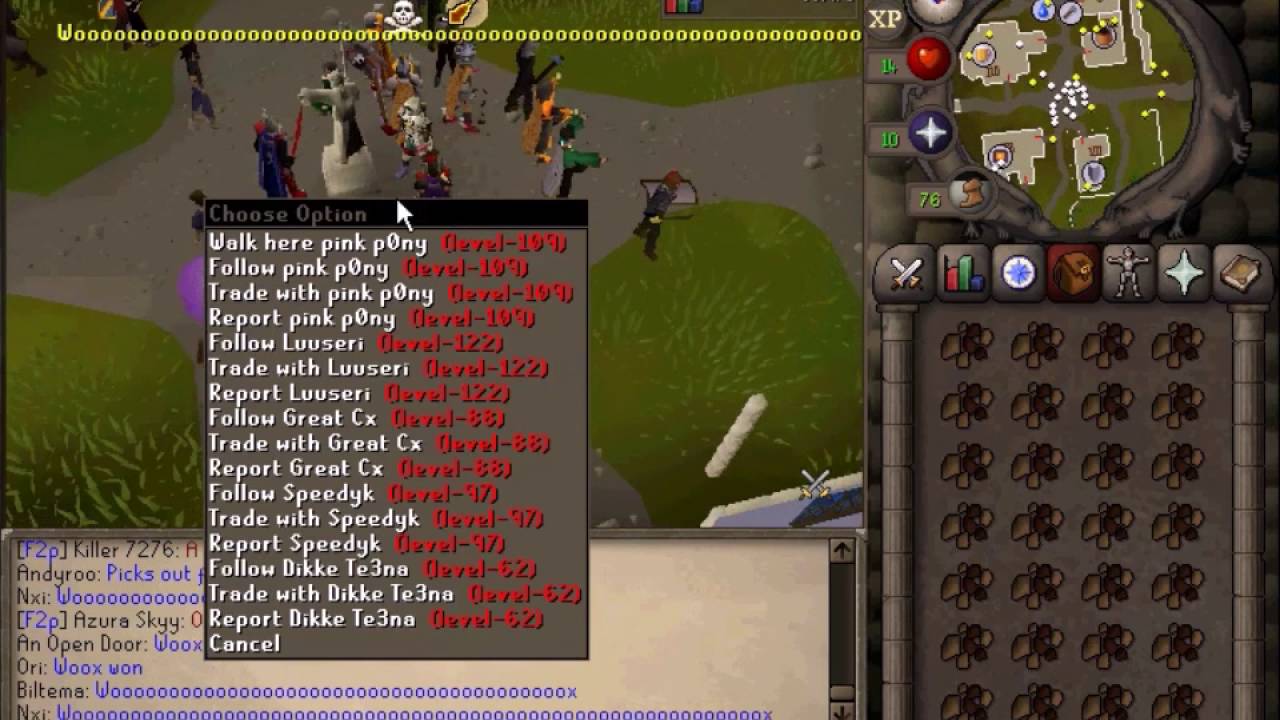 Meanwhile in Runescape - Woox Won riot