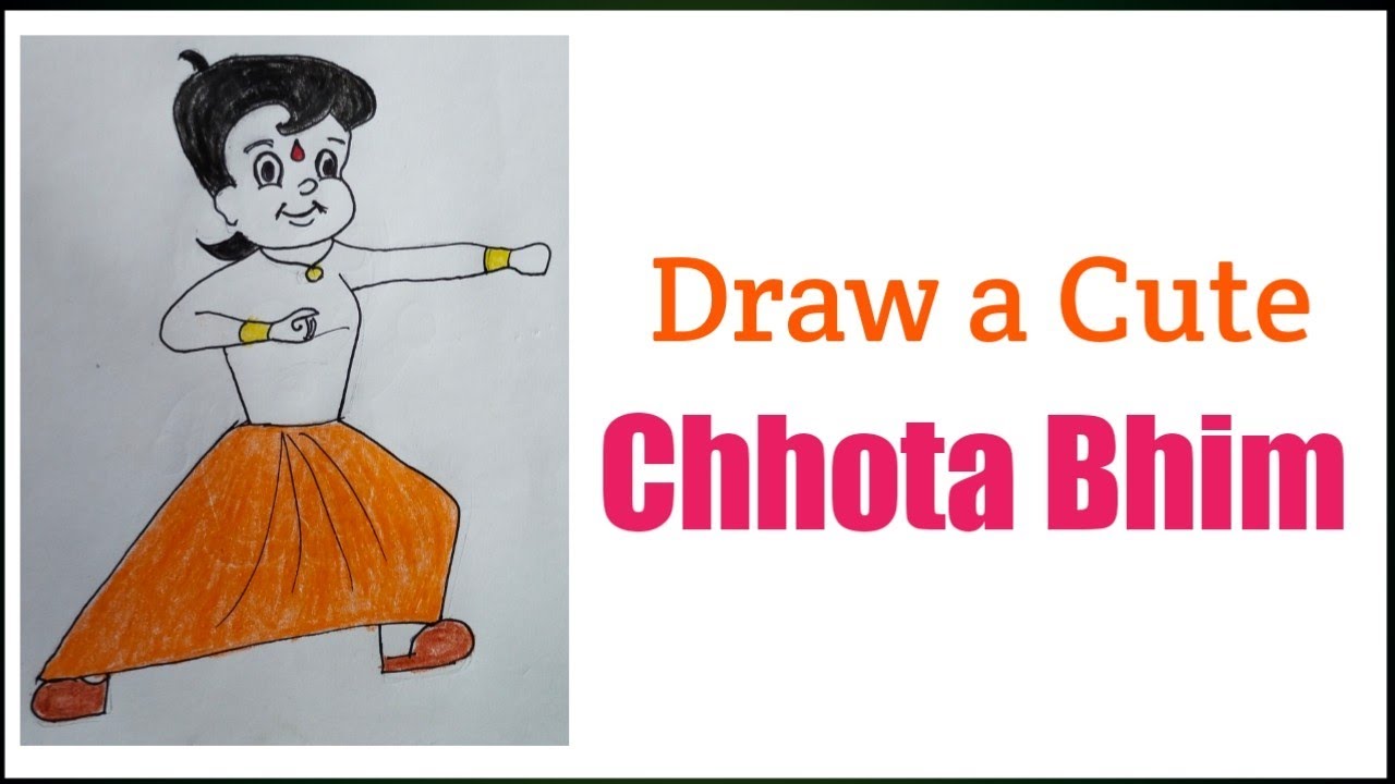 How to Draw a Chhota Bhim Step by step for kids....