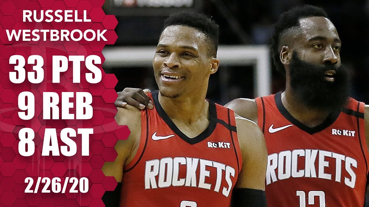 Russell Westbrook dominates with 33 points in Grizzlies vs. Rockets | 2019-20 NBA Highlights