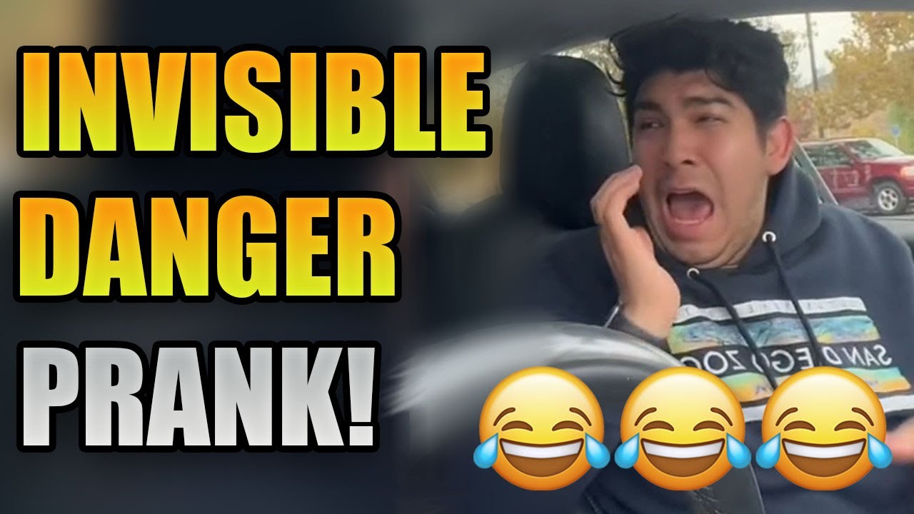 INVISIBLE DANGER PRANK (Try Not To Laugh!!) #3 😂 | Acting Scared Compilation 🤣🤣🤣