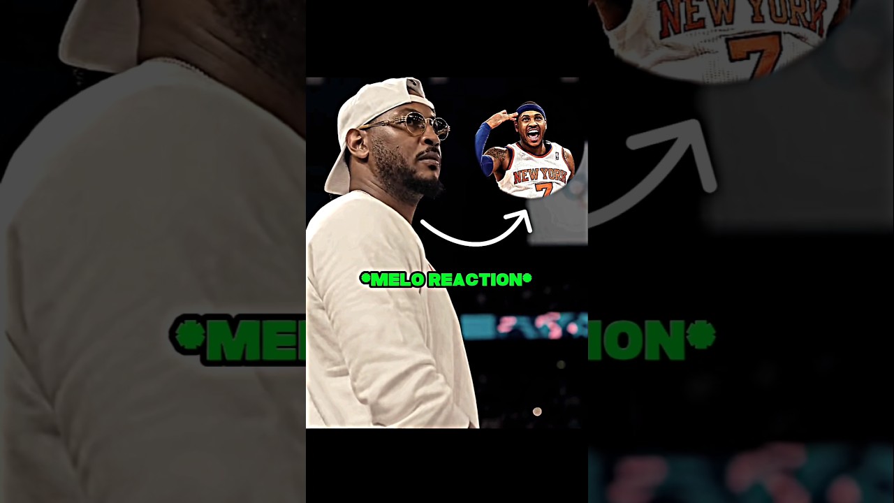 Carmelo's reaction to Bogdan copying his CELEBRATION 😬🔥