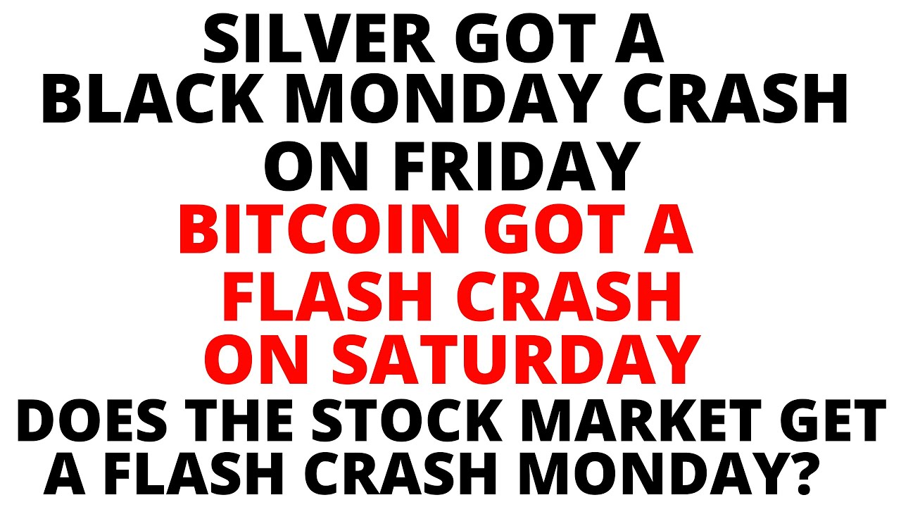 Silver CRASHED Friday! Bitcoin CRASHED Saturday! Will the Stock Market CRASH on Monday?