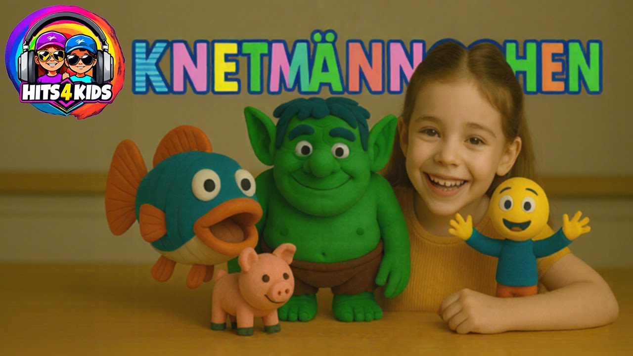 Hits4Kids - Knetm&auml;nnchen 🧑&zwj;🎨🖌️🧶 | Knete-Lied f&uuml;r Kinder