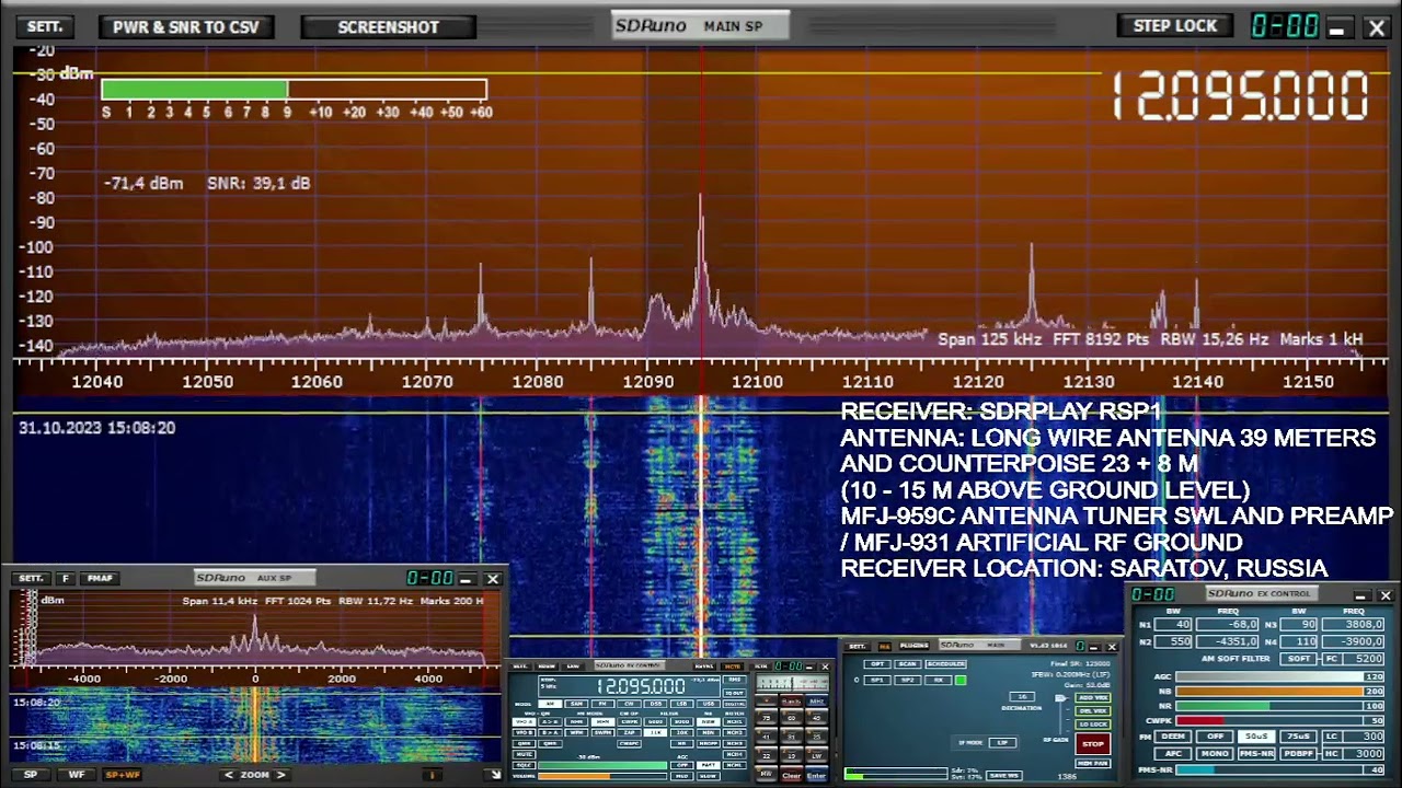 Радио Прага 15 utc 12095 khz 31 октября 2023 года