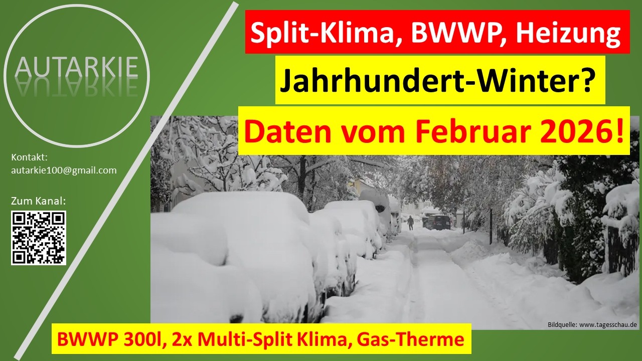 Jahrhundert-Winter? Wirklich? Februar-Daten Split-Klima, BWWP, Gasheizung Folge 506 #4k #gas