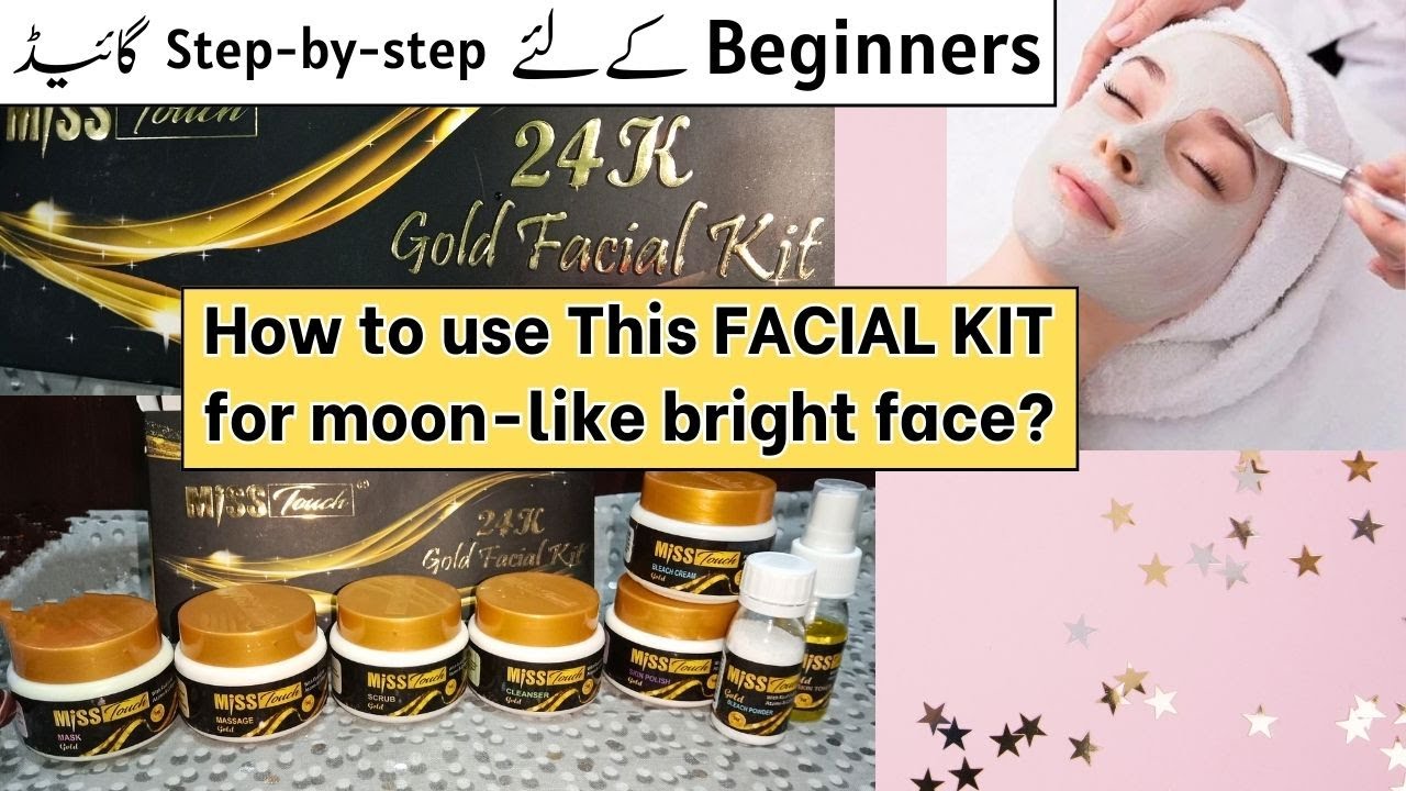 Miss Touch FACIAL KIT -24k gold | Stepwise Guide & Review💛