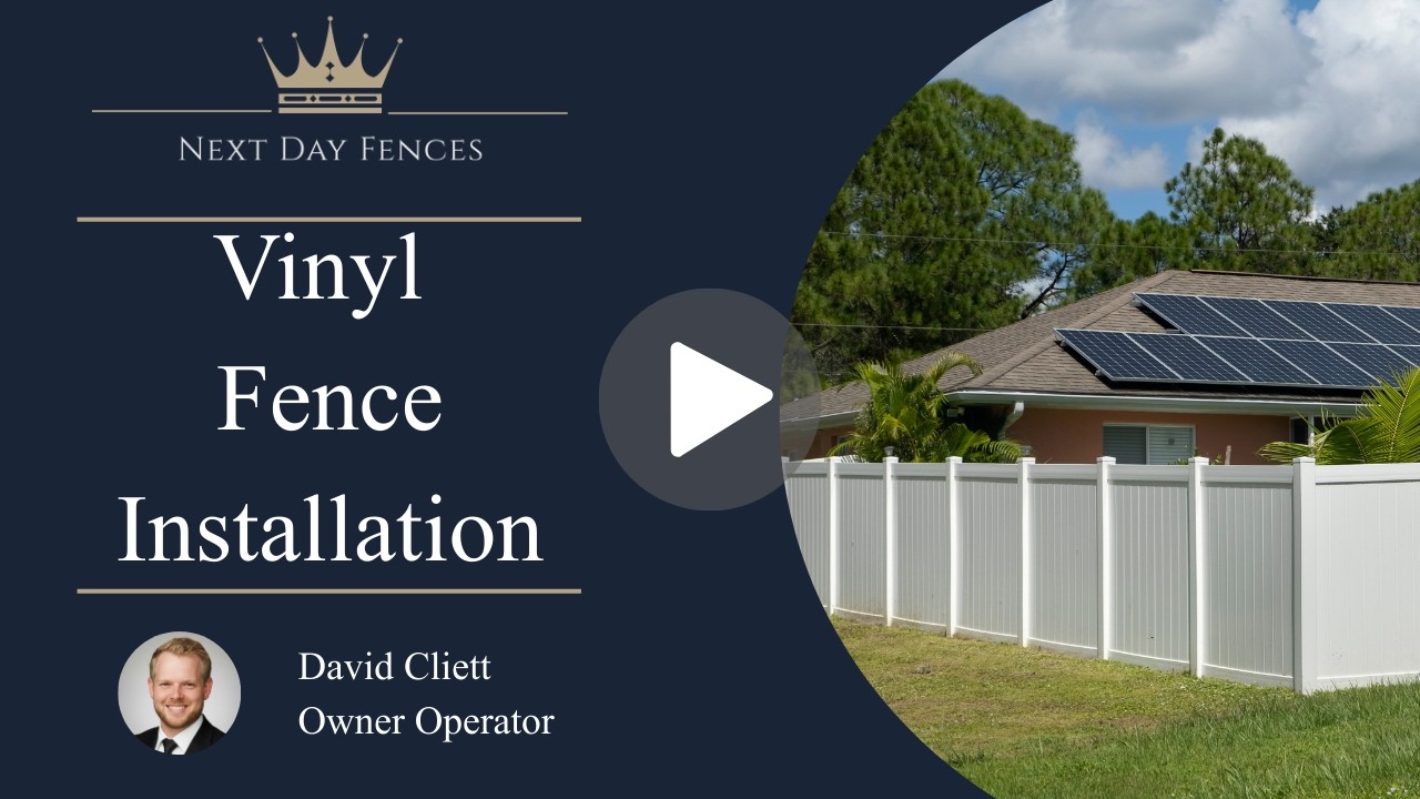 Vinyl Fence Installation | Next Day Fences