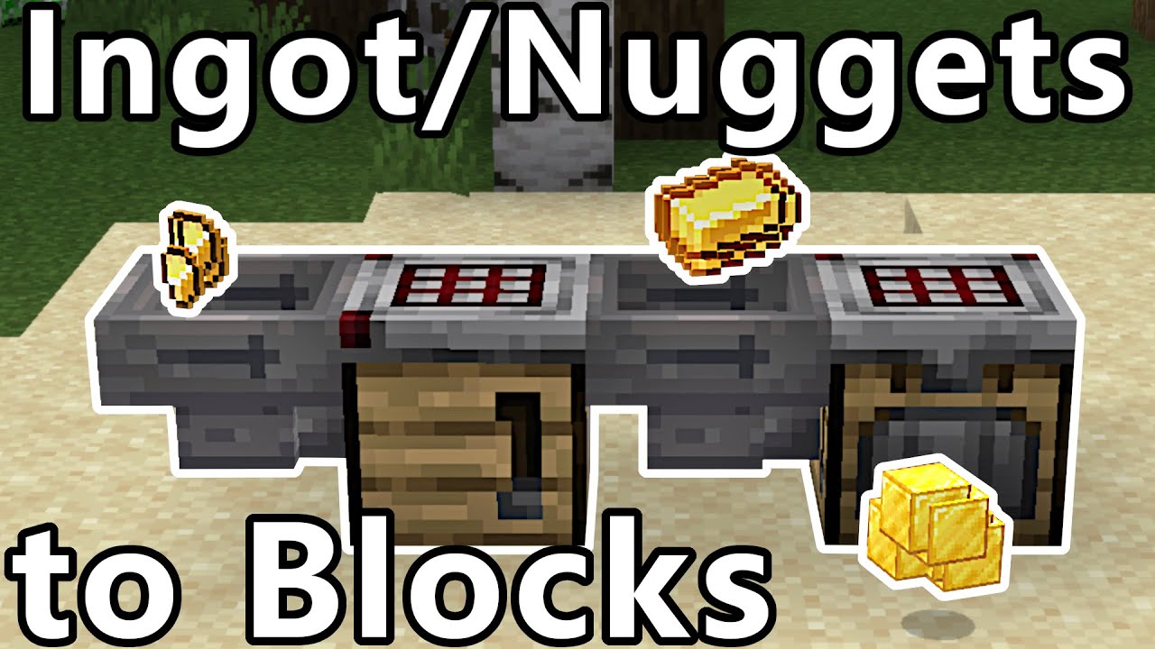 Nuggets / Ingots in Blocks AutoCraft | Minecraft 1.21