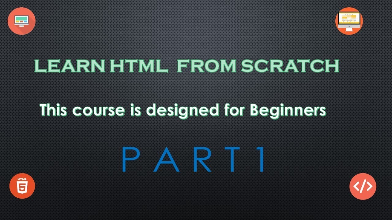 HTML Introduction Part 1 How to create a website