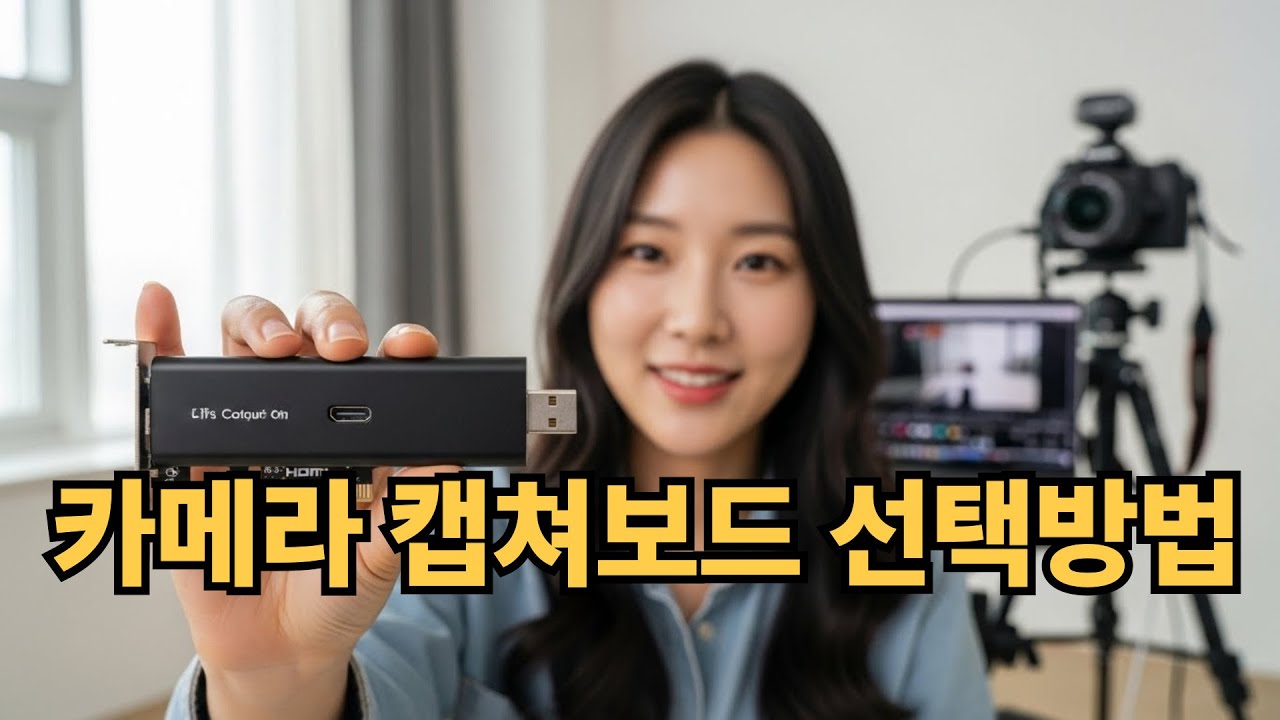 캡쳐보드 DSLR  방송 세팅에 필수품 어떤걸 사야할까?