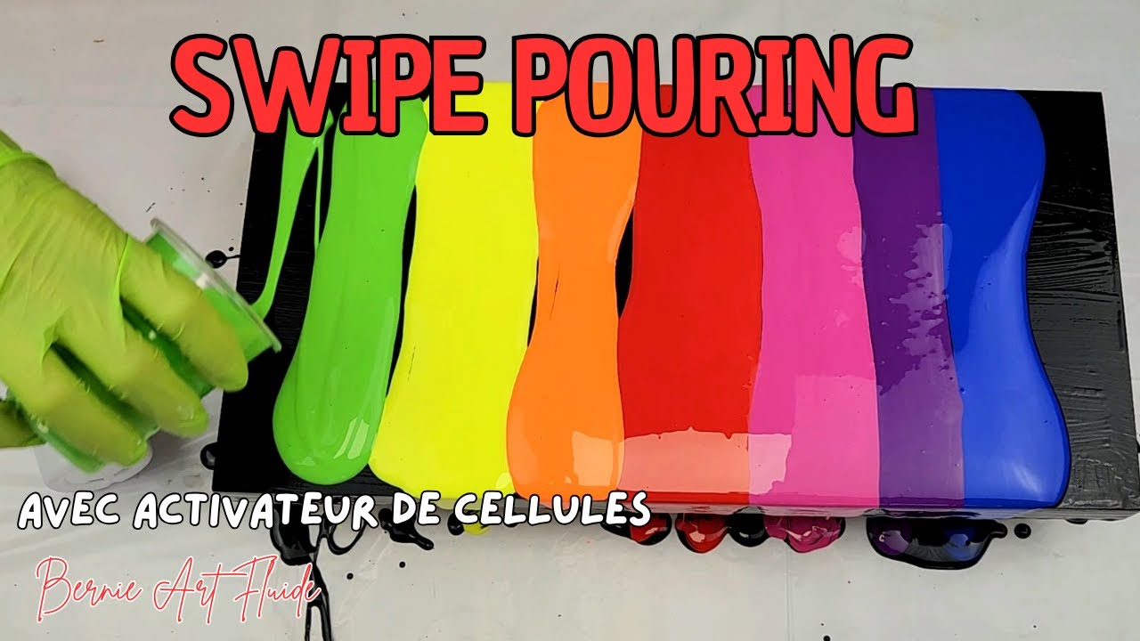 Technique Swipe Pouring #acryliquepouring N°261
