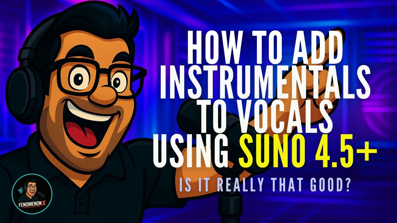 How to Add Instrumentals to Vocals Using Suno 4 5 Plus New Update