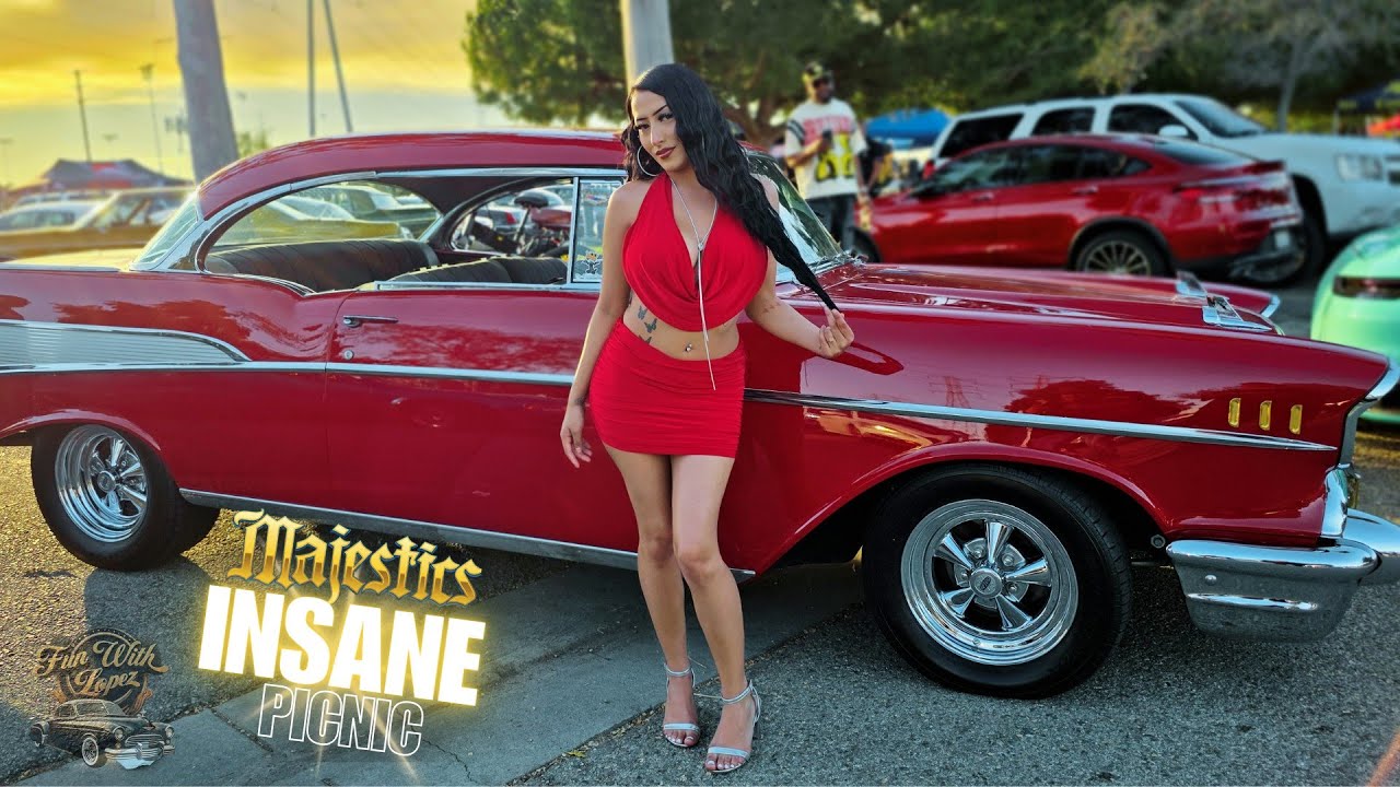 Majestics Car Club New Year Picnic: Hundreds of Lowriders Cruising & G Perico