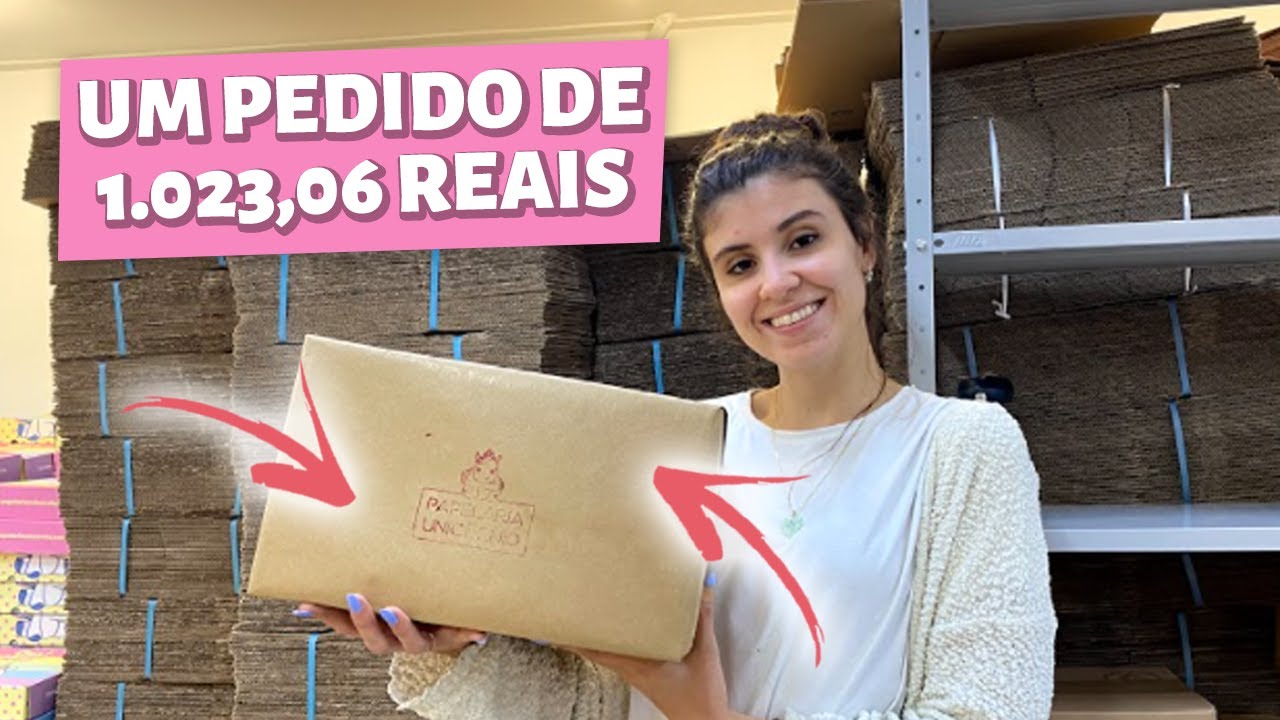 SEPARANDO E EMBALANDO UM PEDIDO DE 1023,06 REAIS