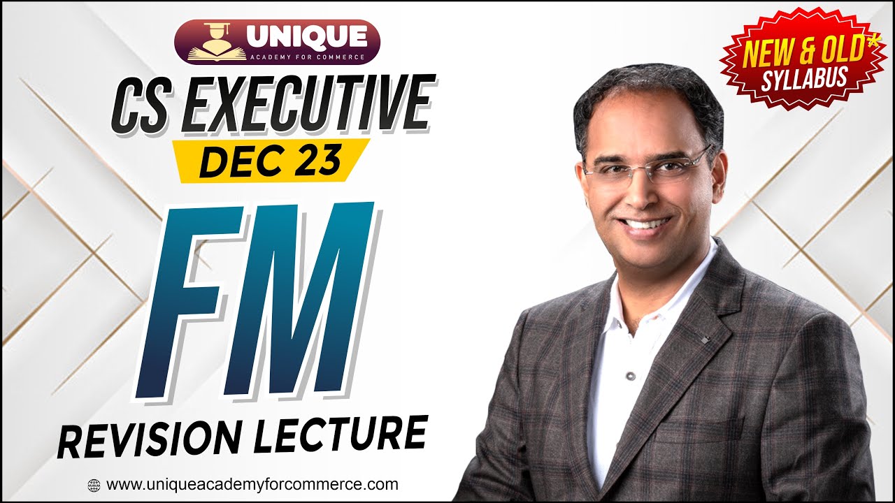 Leverage | Revision Lecture - 2  | FM | CS Executive New/Old Syllabus Dec 23