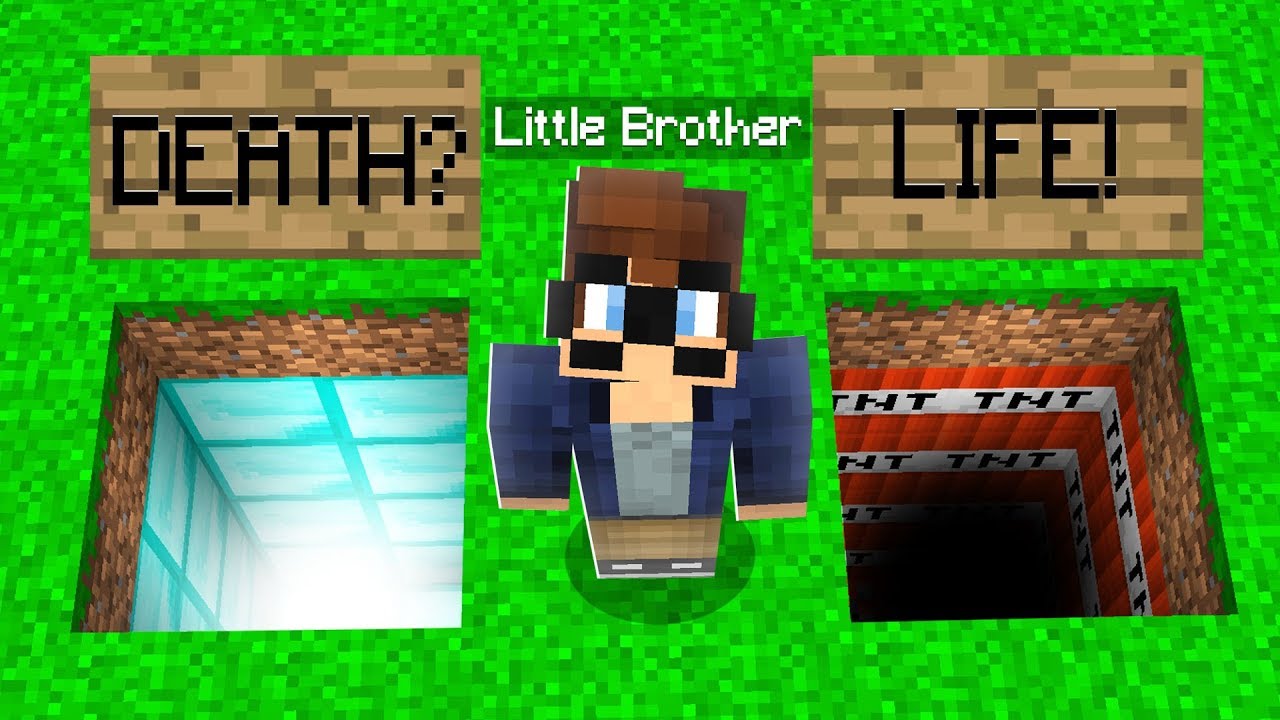 TROLLING My Little Brother for 24 Hours in Minecraft! - REALMS EP56