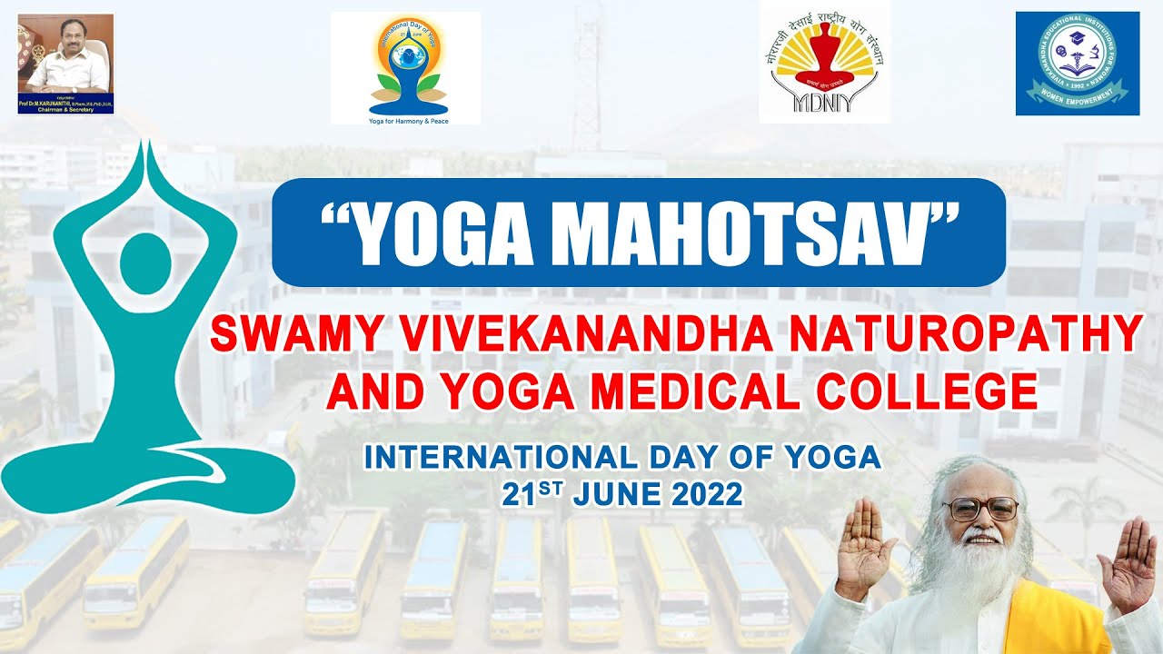 🔴LIVE : Yoga Mahotsav-2022 in Swamy Vivekanandha Naturopathy and Yoga Medical College at Sangiri