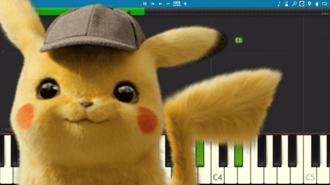 Pokémon : Detective Pikachu Dance Song - EASY Piano Tutorial