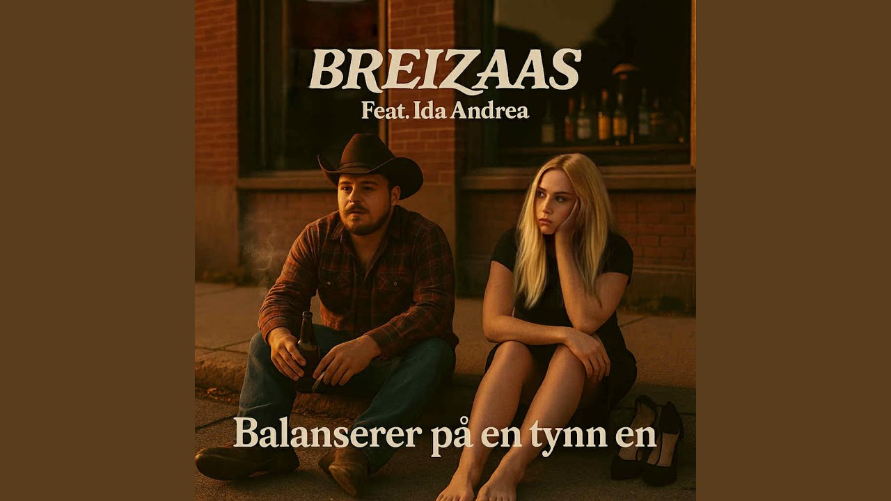 Balanserer på en tynn en