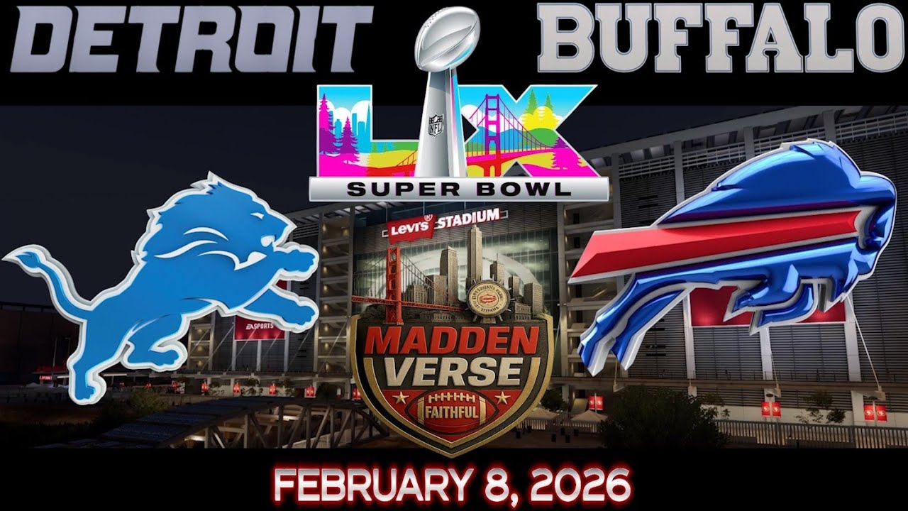 MADDEN NFL 2026 SUPER BOWL 60 - DETROIT LIONS vs BUFFALO BILLS FULL GAME SIMULATION #gamepreview