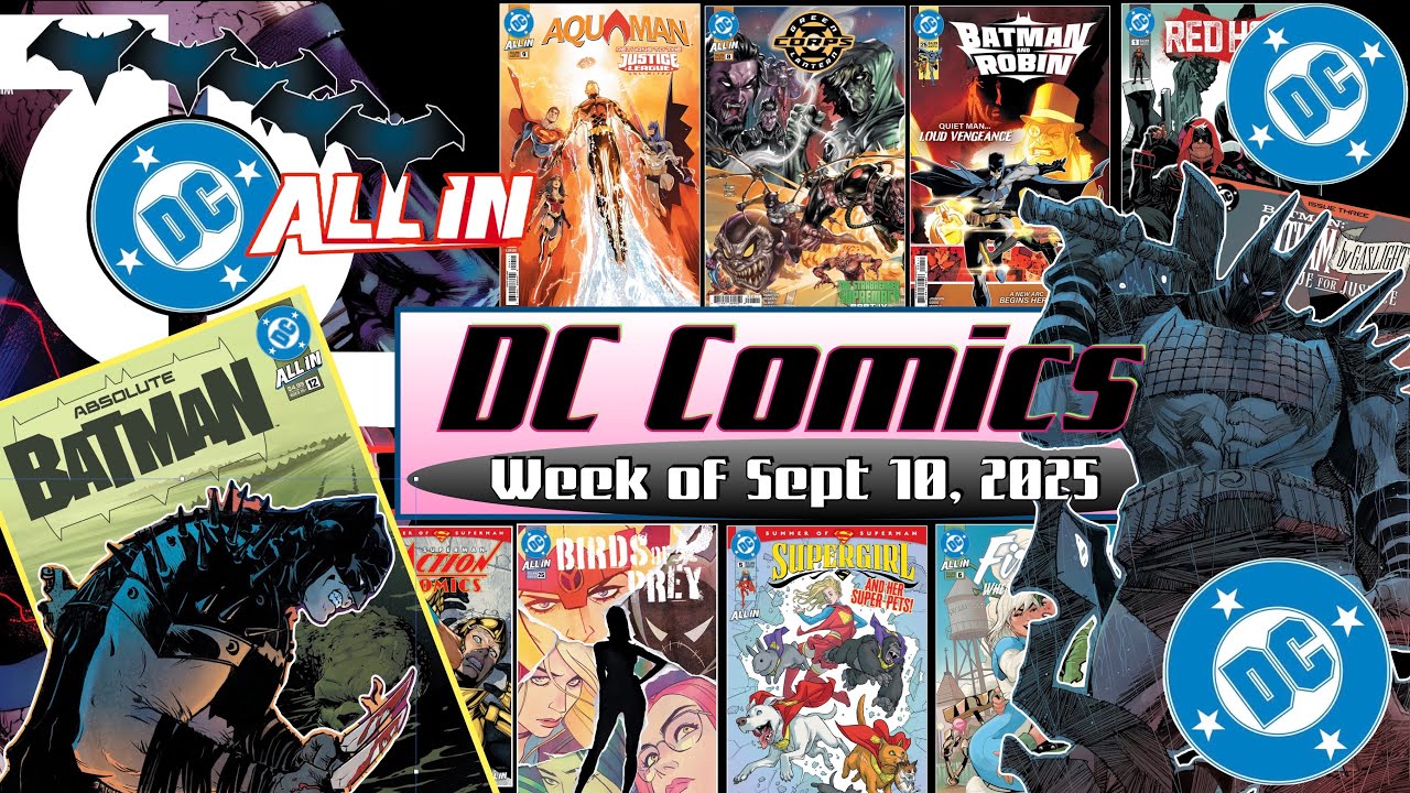 DC Comics - Sept 10, 2025 - Absolute Batman 12; Green Lantern Corps; Aquaman 9; Red Hood!