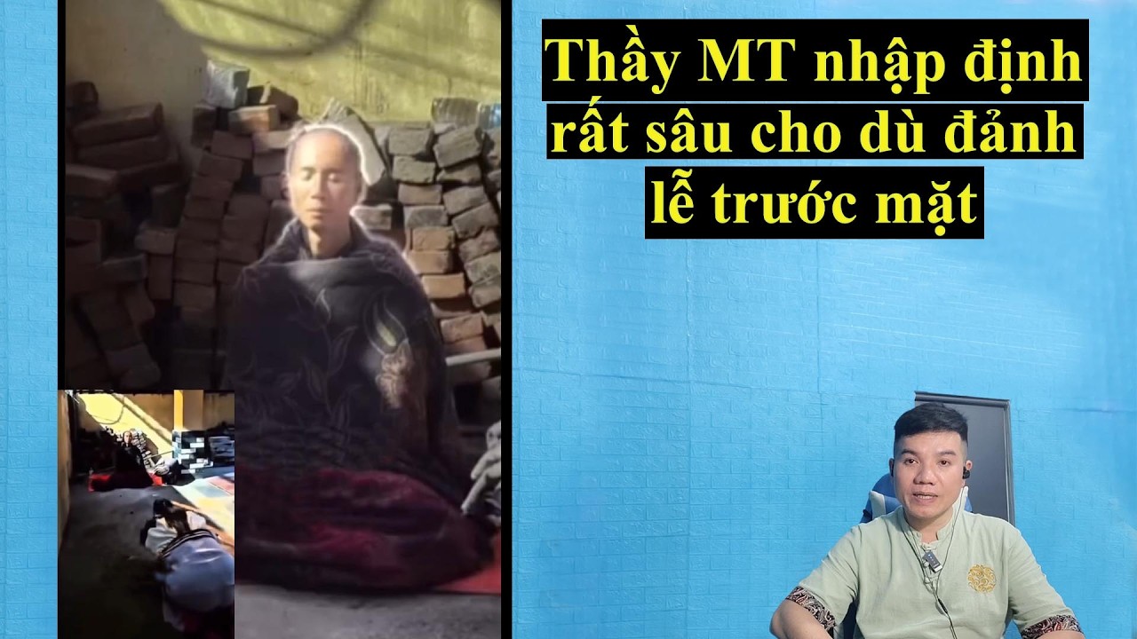 Hình ảnh hiếm thấy thầy Minh Tuệ trong trạng thái định tĩnh