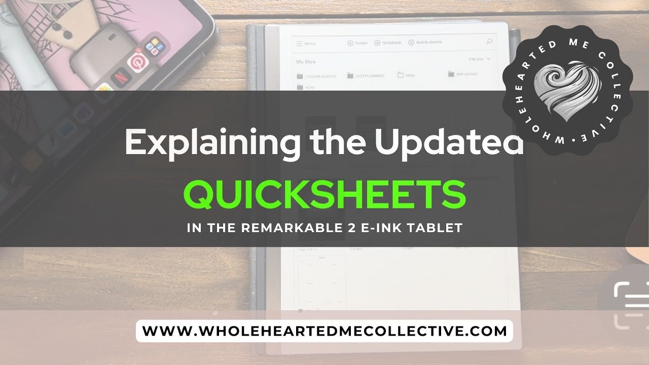 Explaining the Updated QUICKSHEETS #remarkable2organizingfiles #remarkable2tipsandtricks2023